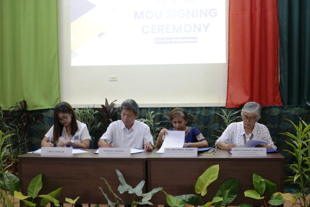 UPMin and DTI-XI sign MOU for MSMEs through ASCEND-XI