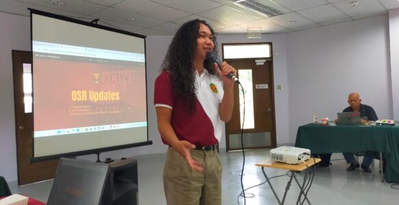 Student Regent Clemente Shares OSR Updates at UPMin ManCom